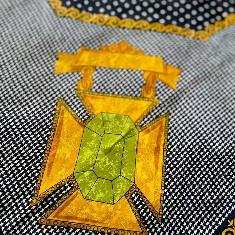 Christian Dior Vintage Silk Gemstone Scarf - Picture 12 of 13